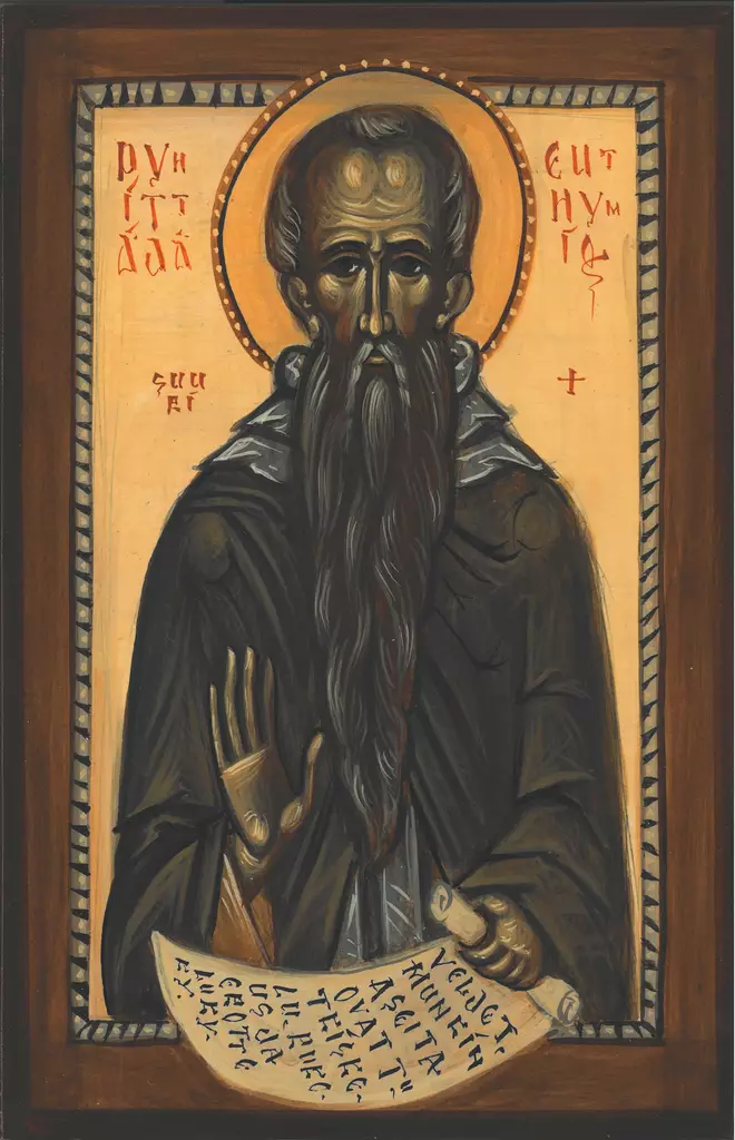Pyhittäjä Euthymios Suuri - Valamossa valmistetut Pyhien ikonit - 200420231010 - 1