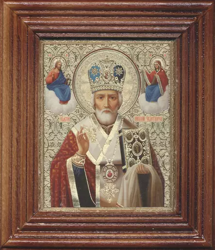 Pyhä Nikolaos - Painetut Kristus ja Jumalanäiti-ikonit - 11720241651 - 1