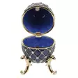 Emali/kultarasia Faberge 6cm sininen - Esineet ja lelut - 5017224431751 - 1