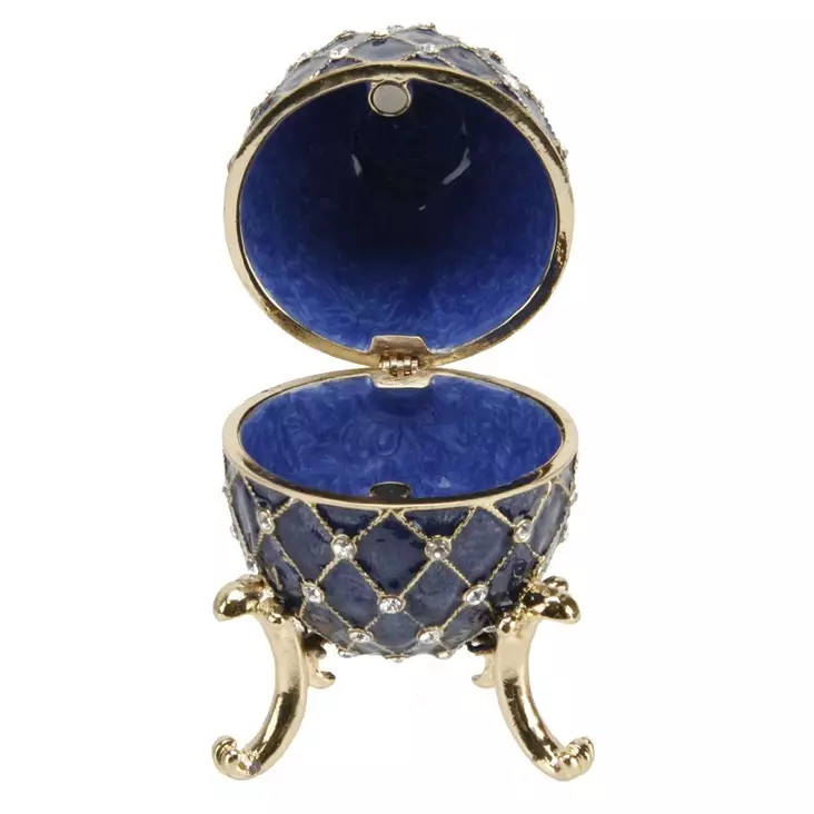 Emali/kultarasia Faberge 6cm sininen - Esineet ja lelut - 5017224431751 - 1