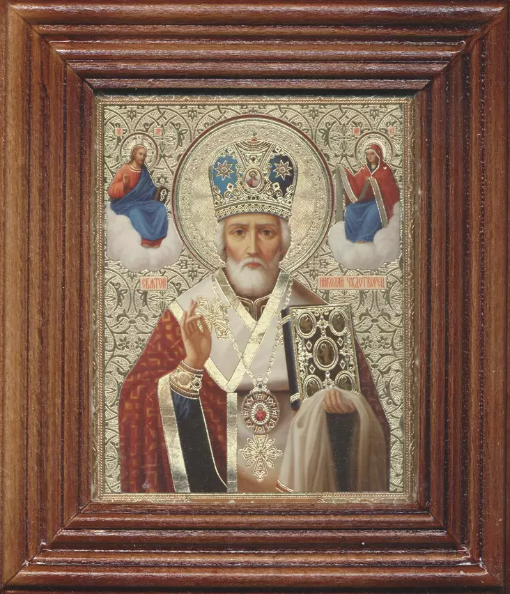 Pyhä Nikolaos - Painetut Kristus ja Jumalanäiti-ikonit - 11720241651 - 1