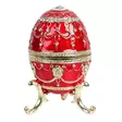 Emali/kultarasia Fabergé punainen - Emalimunat - 5017224431812 - 5