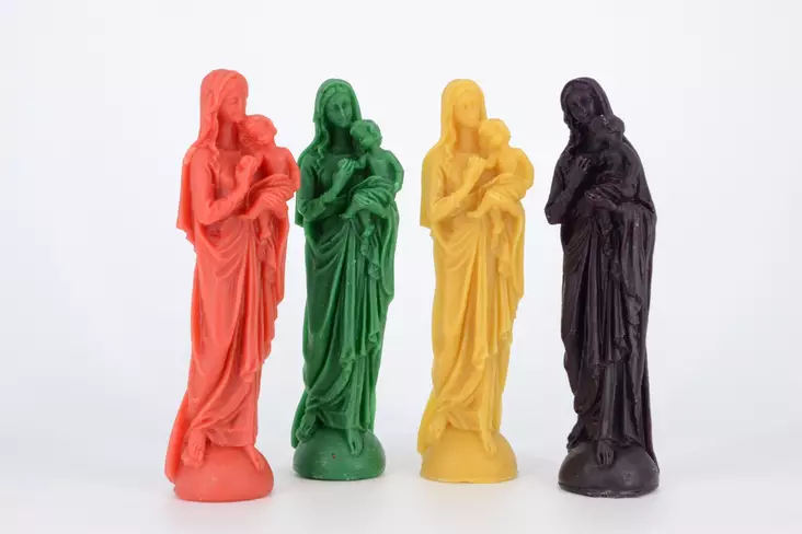 Jumalanäiti ja Jeesus lapsi Mehiläisvaha - Koriste-esineet - 71220231452 - 1