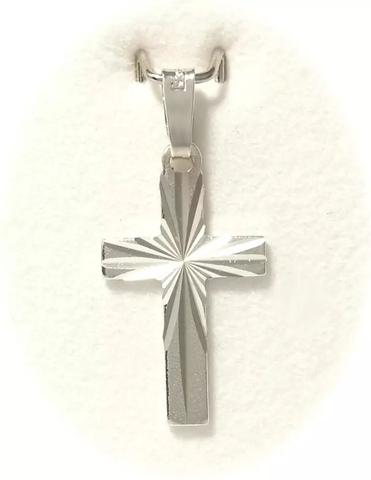 Risti hopea timanttileikattu 1x1,5 - Ristit ja korut - 12620231542 - 1