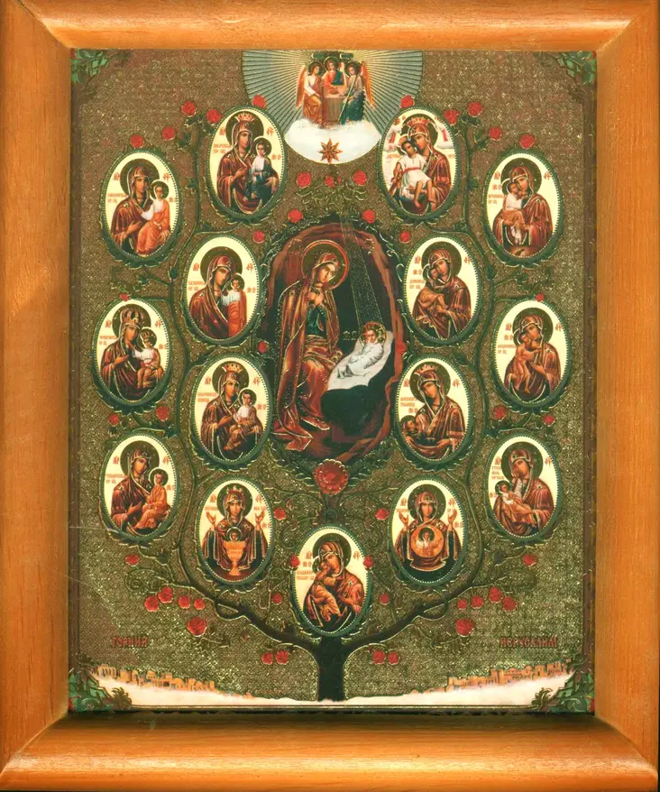 Jumalanäiti Taivaallinen Jerusalem - Painetut Kristus ja Jumalanäiti-ikonit - 14720251402 - 1