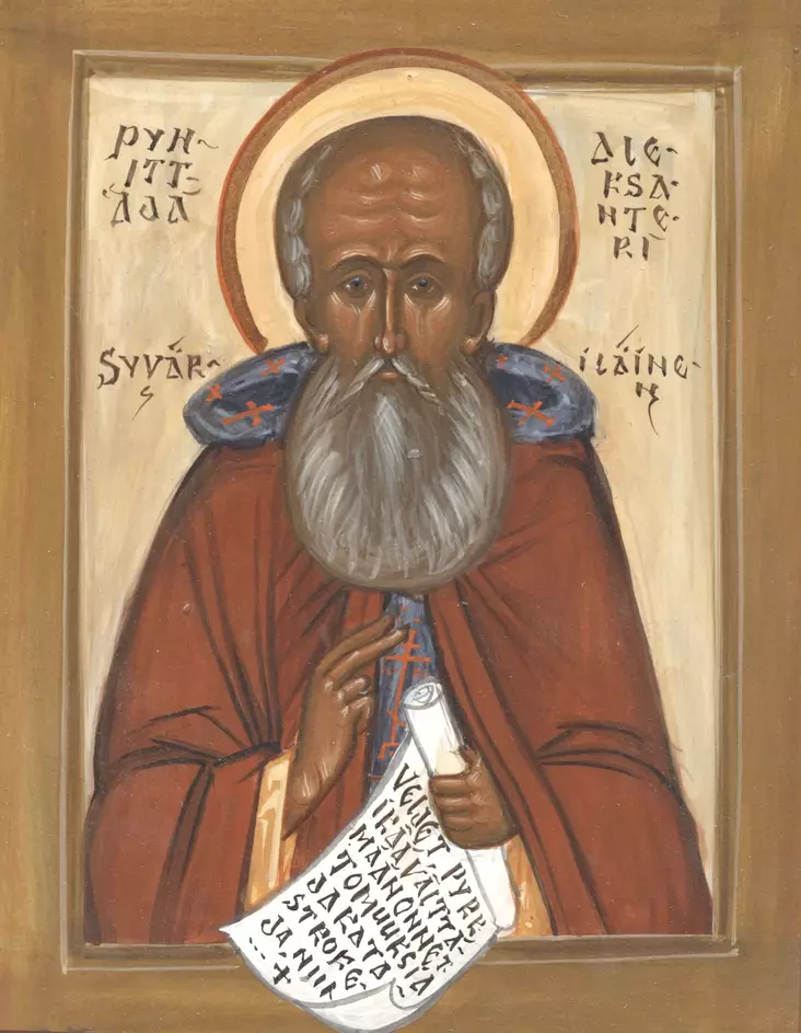Pyhittäjä Aleksanteri Syväriläinen - Käsinmaalatut Pyhien ikonit - 130320231303 - 1