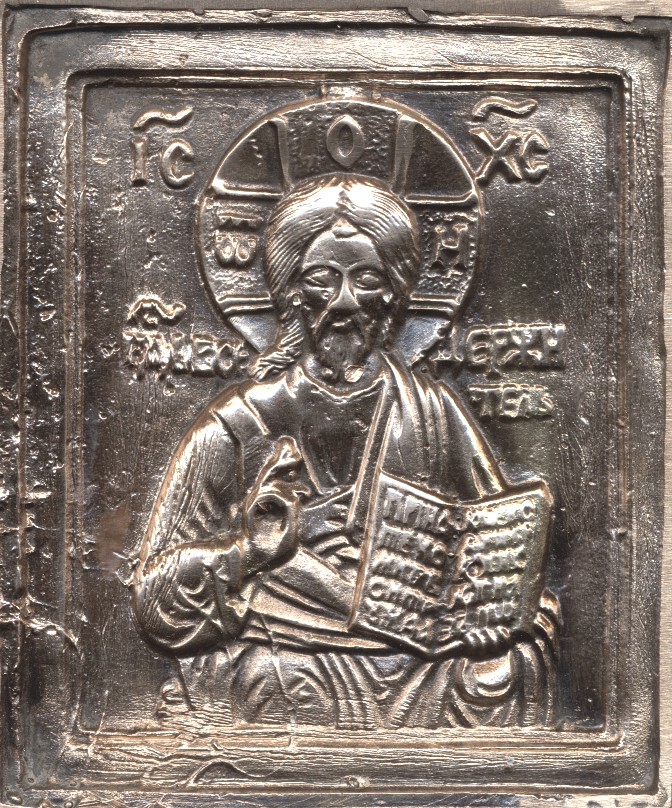 Kristus kaikkivaltias pronssi - Kristus ja Jumalanäiti metalli-ikonit - 2720241214 - 1