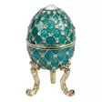 Emali/kultarasia Fabergé vihreä - Emalimunat - 5017224649835 - 2