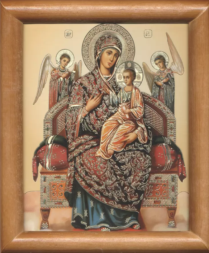 Jumalanäiti Valtaistuimella - Painetut pyhien ikonit - 4720251715 - 1