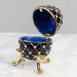 Emali/kultarasia Fabergé sininen - Emalimunat - 5017224431836 - 2