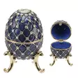Emali/kultarasia Fabergé sininen - Emalimunat - 5017224431836 - 3