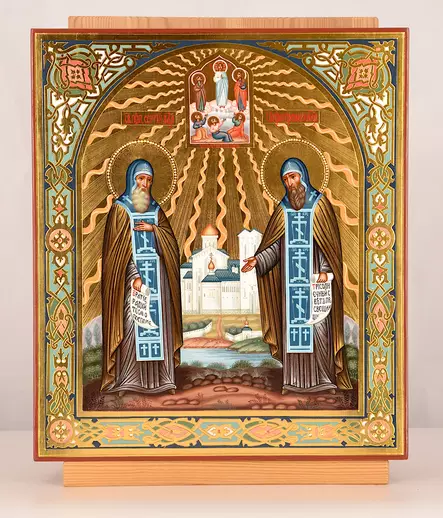 Kuvassa ikoni ilman kiotaa. - Käsinmaalatut Pyhien ikonit - 19163127 - 1