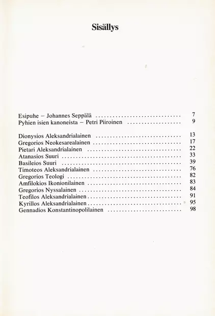 Pyhien isien kanonit - Yleinen teologia kirjallisuus - 9789519071787 - 2
