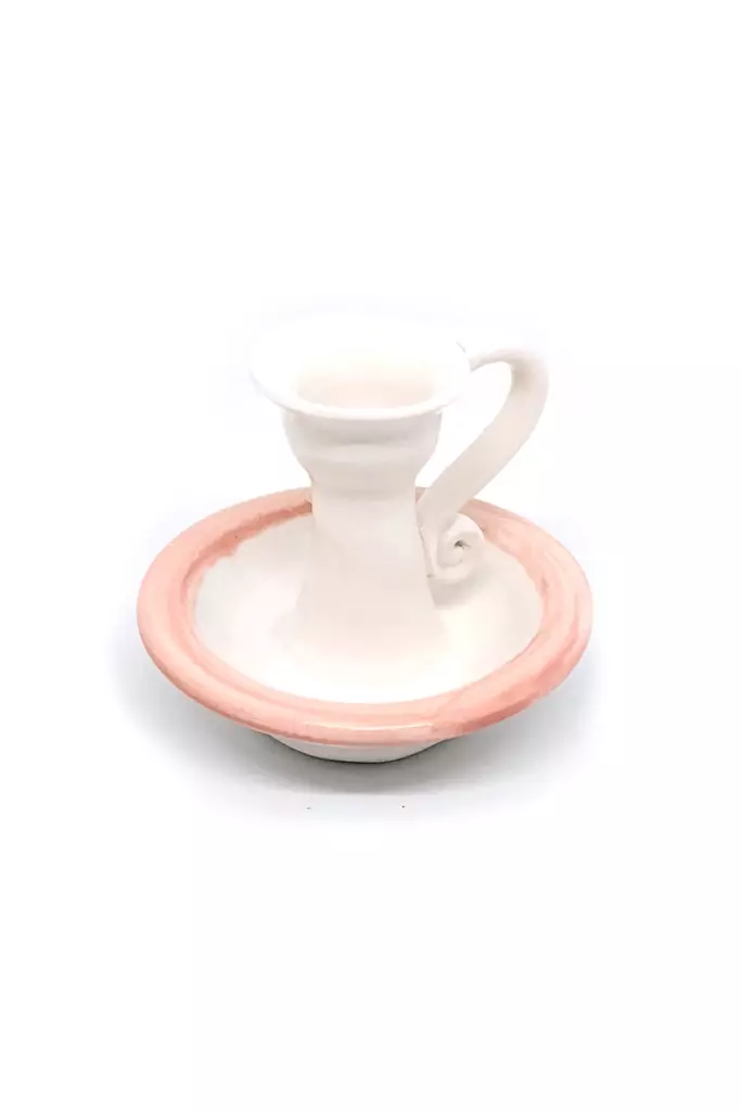 Korvallinen tuohusjalka valkoinen vaaleanpunaisella - Tuohusjalat - 140420251137 - 1