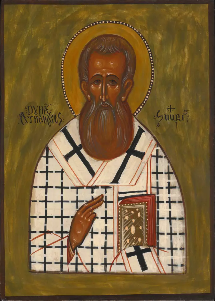 Pyhä Athanasios Suuri 20x28 - Käsinmaalatut Pyhien ikonit - 11820231617 - 1