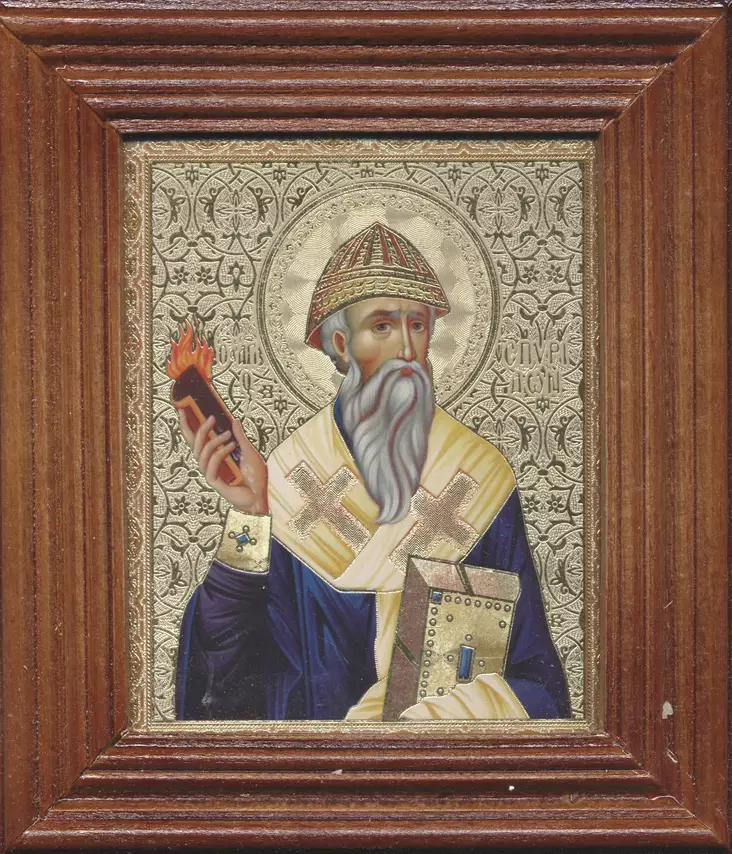 Pyhä Spiridon - Painetut Kristus ja Jumalanäiti-ikonit - 22720241547 - 1