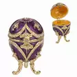 Emali/kultarasia Fabergé lila - Emalimunat - 5017224431768 - 2