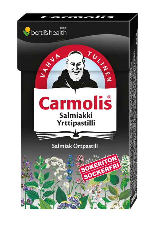 Carmolis Salmiakki yrttipastilli - Makeiset ja naposteltavat - 9021600160698 - 1