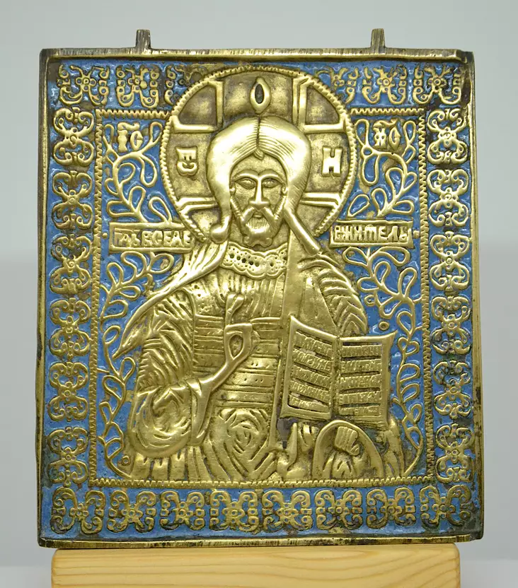 Kristus Kaikkivaltias - Kristus ja Jumalanäiti metalli-ikonit - 1601202268 - 1