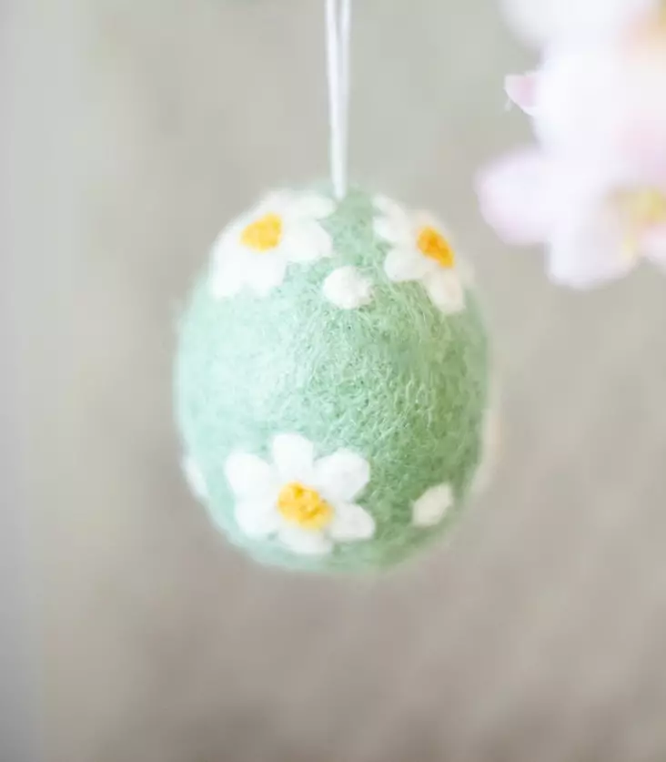 Pääsiäismuna vihreä huovutettu - Pääsiäismunat - 6420254338898 - 1