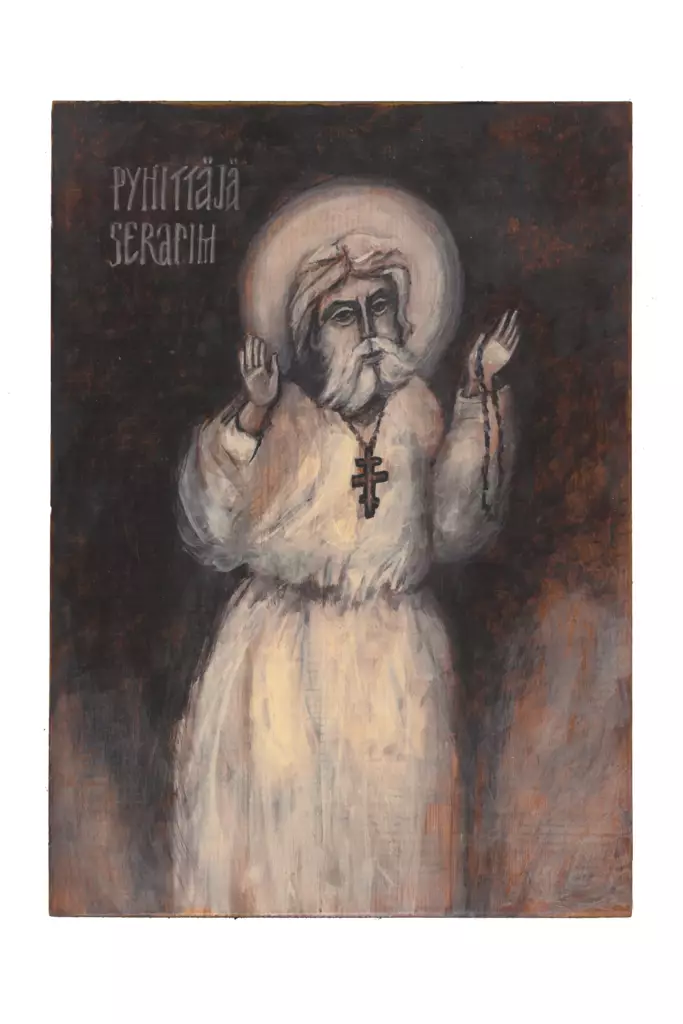 Pyhittäjä Serafim Sarovilainen - Käsinmaalatut Pyhien ikonit - 190420251628 - 1