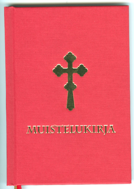 Muistelukirja kluuttikansi - Liturgian käsikirjat - 9789525495799 - 1