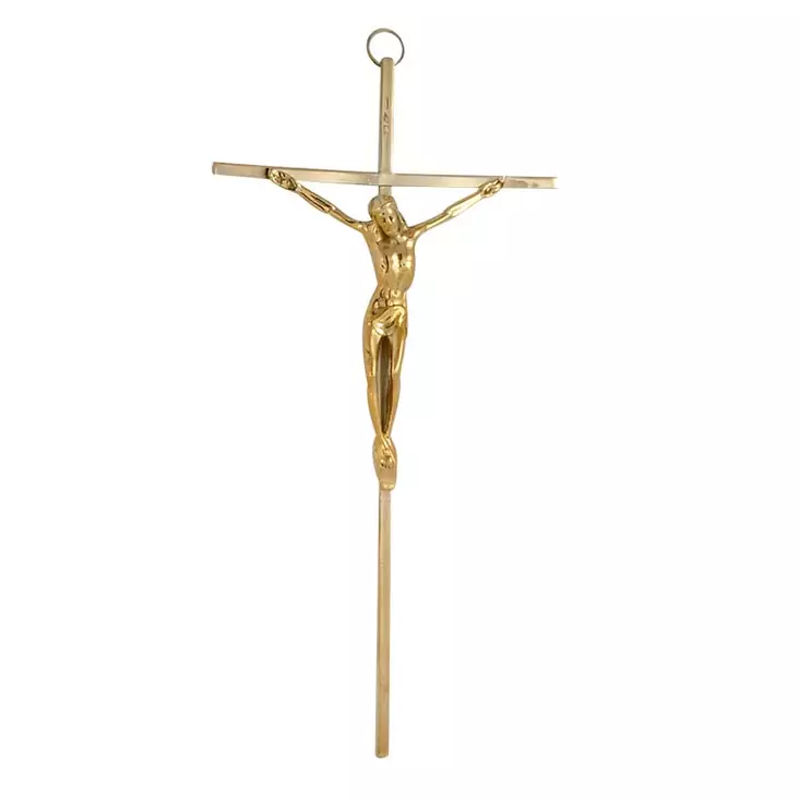 Seinäristi "ristiinnaulittu" pronssi - Ristit ja korut - 1505249895B - 1